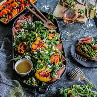 This salad is fresh, summery and a wine lover’s dream. (California Wine Institute/TCA)