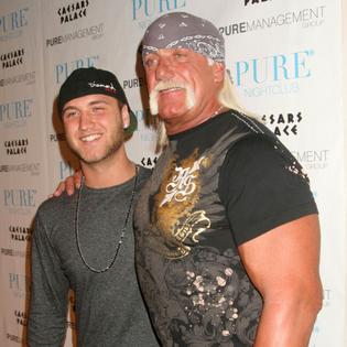 Bang Showbiz / Nick and Hulk Hogan back in 2009.