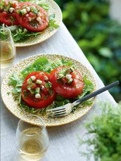 Feta, cucumber and watermelon relish add pizzazz. (Yvonne Duivenvoorden/TCA)