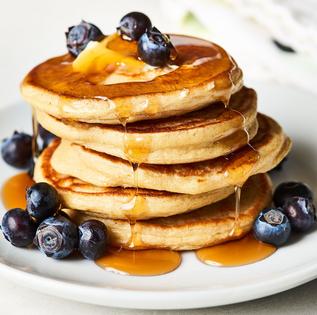 These high-protein three-ingredient cottage cheese pancakes have the most incredible fluffy texture and subtly sweet flavor. (Joe Lingeman/TCA)