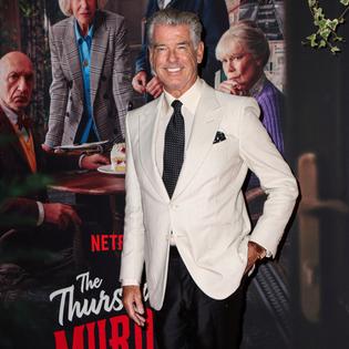 Bang Showbiz / Pierce Brosnan at The Thursday Murder Club premiere in New York City
