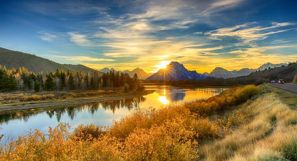 Sunset Grand Teton National Park. Dreamstime/TCA