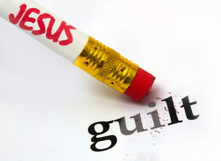 Concept of Jesus erasing guilt, using an eraser as analogy. Dreamstime/TCA