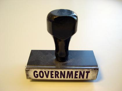 Rubber stamp that reads GOVERNMENT. Dreamstime/TCA