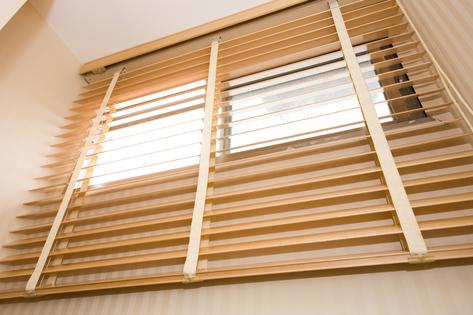 Wood blinds add both form and function. (Dreamstime/TCA)