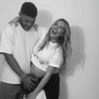 Bang Showbiz / Perrie Edwards is pregnant with her second child with her footballer fiancé Alex Oxlade-Chamberlain
