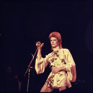 Bang Showbiz / David Bowie as Ziggy Stardust in 1973