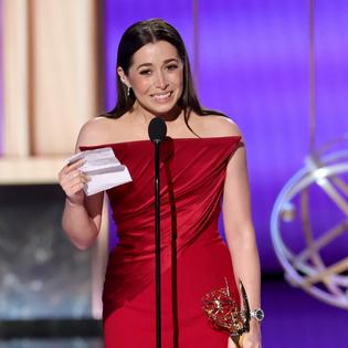 Bang Showbiz / Cristin Milioti accepts her Emmy Award