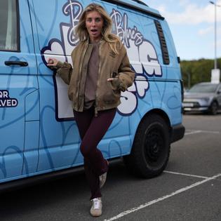Bang Showbiz / Bonnie Blue's trademark' Bang Bus' ground to an abrupt halt outside a Cambridge University building when security officers intervened during one of the model's student tour stunts.