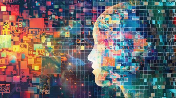 Mosaic visualization of AI. Dreamstime/TCA