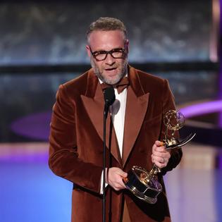 Bang Showbiz / Seth Rogen has been' banned' from hosting the Primetime Emmy Awards.
