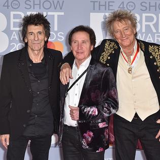 Bang Showbiz / Ronnie Wood, Kenney Jones and Sir Rod Stewart of The Faces