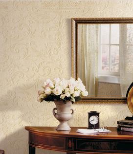 Paintable wallpaper is often used to distinguish walls in adjoining rooms. (Norwall Group/TCA)