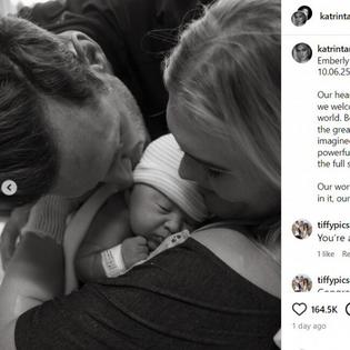 Bang Showbiz / Brooks Laich and his fiancée Katrin Tanja Davíðsdóttir have welcomed their first child into the world.
