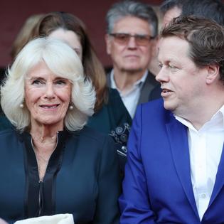 Bang Showbiz / Queen Camilla and her son Tom Parker Bowles