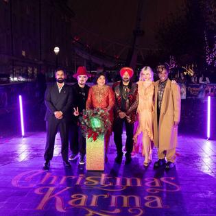 Bang Showbiz / Kunal Nayyar, Boy George, Gurinder Chadha, Malkit Singh, Billy Porter and Pixie Lott at The London Eye.