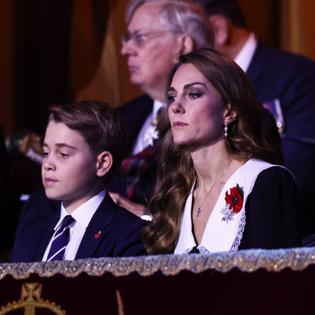 Bang Showbiz / Prince George and Catherine, Princess of Wales as the Festival of Remembrance
