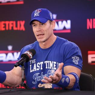 Bang Showbiz / John Cena wrestled in front of a hometown crowd for the last time.