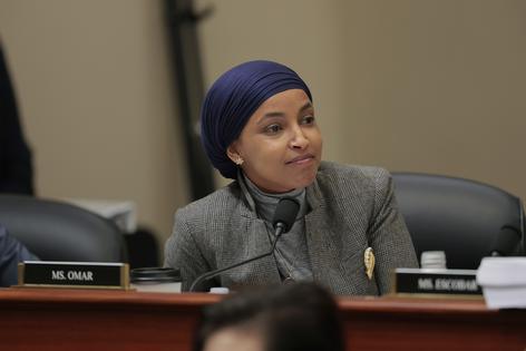 Rep. Ilhan Omar (D-MN) speaks during a mark up meeting with the House Budget Committee on Capitol Hill on May 16, 2025, in Washington, D.C. (Anna Moneymaker/Getty Images/TNS)