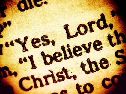 Confession of faith.