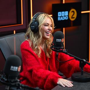 Bang Showbiz / Kylie Minogue in the BBC Radio 2 studios