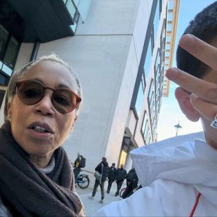 Bang Showbiz / Timothee Chalamet and Trisha Goddard/ © Instagram.