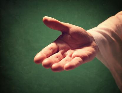 Hand of God reaching out. Dreamstime/TCA