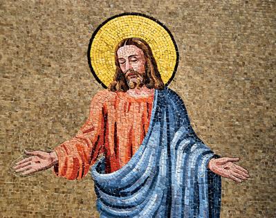 Jesus mosaic. Dreamstime/TCA