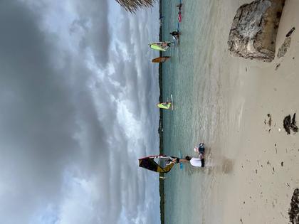 Wind surfers on Bonaire. Andy Yemma