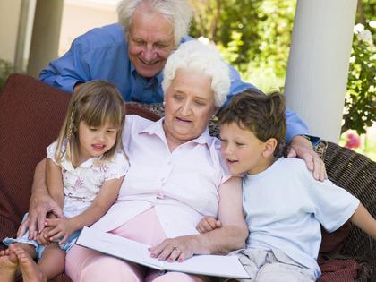 Grandmother with grandkids. Dreamstime/TCA