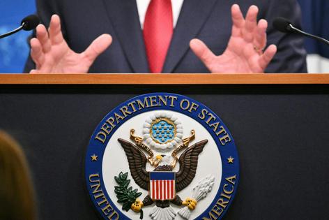 The State Department has raised concerns that some immigrants may rely on public benefits once they get to the U.S.
              Photo by Mandel NGAN / AFP via Getty Images