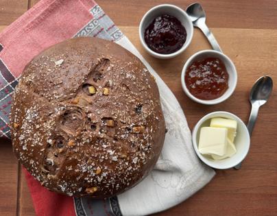 Unsweetened cocoa powder adds its chocolate flavor and color to this bread. (JeanMarie Brownson/TCA)