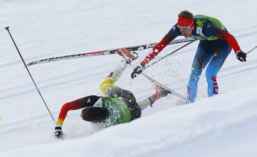 Human-made snow was used to augment trails at the Sochi Games in Russia in 2014. Some athletes complained that it made the trails icier and more dangerous.
              AP Photo/Dmitry Lovetsky