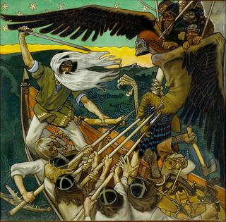 ‘The Defense of the Sampo,’ by Finnish artist Akseli Gallen-Kallela.
              Turku Art Museum via Wikimedia Commons