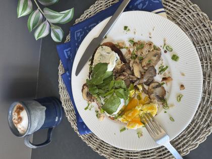 Using an assortment of mushrooms gives the dish a variety of flavors and textures. (JeanMarie Brownson/TCA)