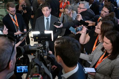 Mayors can find themselves caught up in national debates, as did Minneapolis Mayor Jacob Frey over the Trump administration’s immigration enforcement policies in his city.
              AP Photo/Kevin Wolf