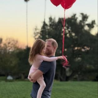 Bang Showbiz / Prince Harry and Princess Lilibet shared a sweet embrace on Valentine's Day