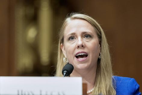 EEOC chair Andrea Lucas in December 2025 encouraged white men to file more discrimination complaints against their employers.
AP Photo/Mariam Zuhaib, File