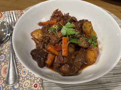 Baby potatoes and carrots complete this one-dish meal. (Diane Rossen Worthington/TCA)
