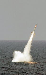 The U.S. is developing a new type of cruise missile that can carry a nuclear warhead and, like this Tomahawk, can be launched from submerged submarines.
              U.S. Navy via Getty Images