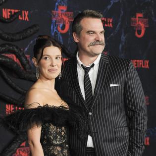 Bang Showbiz / David Harbour joined Millie Bobby Brown for her birthday celebrations.