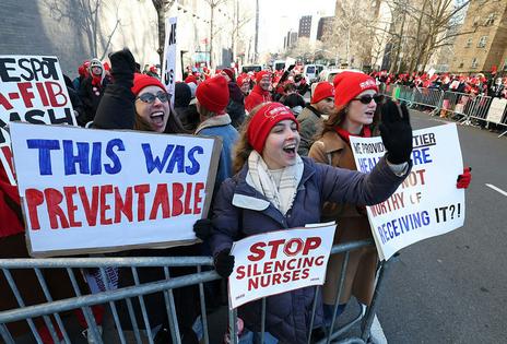 New York nurses went on strike in January 2026, protesting unsafe staffing levels while demanding better patient safety, increased wages, improved working conditions and fairer contracts. Timothy A. Clary/AFP via Getty Images