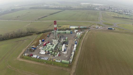 A drilling site in northeastern France is part of an effort to measure and collect natural hydrogen. Jean-Christophe Verhaegen/AFP via Getty Images