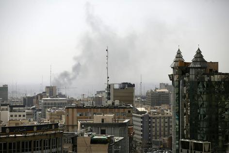 Smoke rises over Tehran on Feb. 28, 2026, after the U.S. and Israel launched airstrikes on Iran.
Fatemeh Bahrami/Anadolu via Getty Images