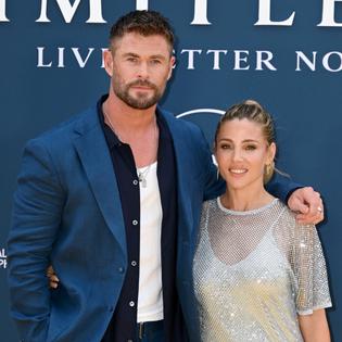 Bang Showbiz / Chris Hemsworth and his wife Elsa Pataky.