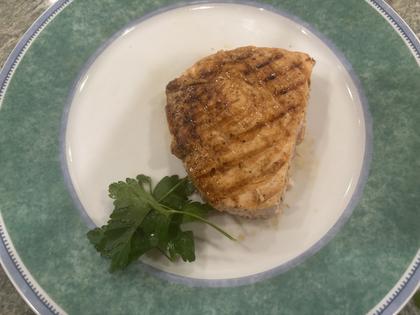 Grilled swordfish gets its flavor from a zesty marinade. (Diane Rossen Worthington/TCA)