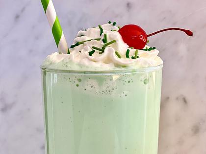 This creamy green shake comes together with just a handful of basic ingredients. (Kelli Foster/TCA)
