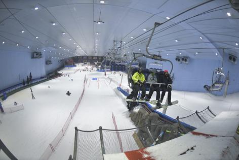 A massive indoor ski area in Dubai is just one of the ways Gulf nations use desalinated water.
              Karim Sahib/AFP via Getty Images