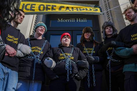 Trump administration immigration policies have received pushback from leaders of sanctuary jurisdictions, as well as protesters. AP Photo/Ryan Murphy