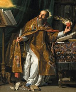 A painting of Saint Augustine by 17th-century artist Philippe de Champaigne.
              Los Angeles County Museum of Art via Wikimedia Commons